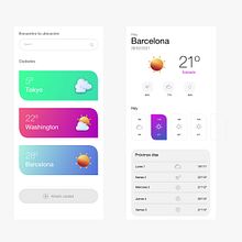 TheWeather App. Un proyecto de UX / UI de Jénnifer González - 07.02.2021