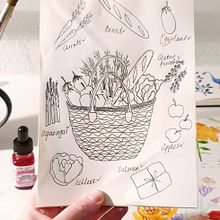 Finds from the produce market. Ink Illustration project by Ellie Anne - 03.18.2021