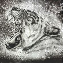 Rainy Lion. Traditional illustration project by Cristina Torres - 02.09.2021