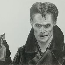 Fan art de la película Calles de fuego.. Drawing, Pencil Drawing, and Realistic Drawing project by Luís - 03.18.2021