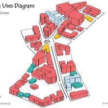 Urban Diagrams. Modelagem 3D projeto de Rawan Shalaldeh - 18.03.2021