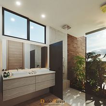 Visualización Baño habitación principal. Decoração de interiores, Design de interiores, Modelagem 3D, e Paisagismo projeto de Dario Pareja Diaz - 17.03.2021