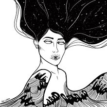 Ilustración mujer caos. Un projet de Illustration traditionnelle de Mariana Betancur Echavarría - 19.03.2021