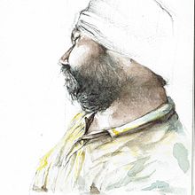My project in Artistic Portrait with Watercolors course. Un proyecto de Bellas Artes, Pintura, Pintura a la acuarela y Dibujo de Retrato de Jacob Salka - 01.02.2021