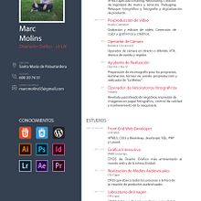 Curriculum. Un progetto di Web development, Design, Graphic design e Web design di Marc Molins Fernandez - 19.03.2021