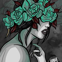 Flowery. Een project van Traditionele illustratie,  Beeldende kunst, Digitale illustratie y Digitale tekening van Angela Langlais Gómez - 24.01.2021