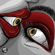 Eyes. Een project van  Beeldende kunst, Digitale tekening, Traditionele illustratie y Digitale illustratie van Angela Langlais Gómez - 25.02.2021