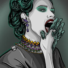 Delicious. Een project van  Beeldende kunst, Digitale tekening, Traditionele illustratie y Digitale illustratie van Angela Langlais Gómez - 23.02.2021