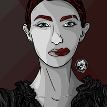 Crooked Kiss. Een project van  Beeldende kunst, Digitale tekening, Traditionele illustratie y Digitale illustratie van Angela Langlais Gómez - 21.02.2021