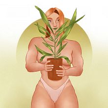 Plant Mom. Artistic Drawing, Character Design, Digital Drawing, and Digital Illustration project by Pierre-Baptiste - 01.21.2021