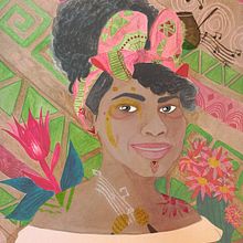 Afrodescendientes. Projekt z dziedziny Ilustracja c, frowa i Malowanie akwarelą użytkownika Maria Cristina Rodriguez del Valle - 21.01.2021