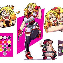 Pina Pizza Head oc. Character Design, Digital Design, and Drawing project by Steven Silva - 03.19.2021