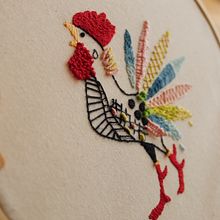 Mi Proyecto del curso: Técnicas de bordado: ilustrando con hilo y aguja. Un proyecto de Bordado de Elisabeth Reyes - 19.03.2021