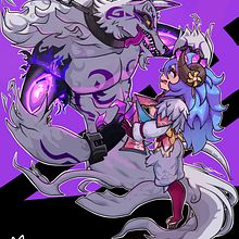 Fan art de los kindred . Drawing, Digital Drawing, Character Design, and Vector Illustration project by Steven Silva - 10.08.2020