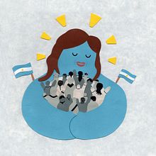 La dama del populismo | Ilustración.. Design gráfico, Ilustração tradicional e Ilustração infantil projeto de Clara Fernandez - 30.09.2019