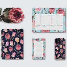 PROTEA PATTERN: Ilustración botánica con acuarela. Un progetto di Belle arti, Illustrazione tradizionale, Illustrazione botanica, Pattern design, Pittura e Pittura ad acquerello di Alex Vigo - 20.03.2021