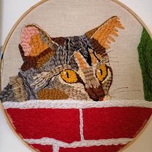 Yzma, mi gatita. Embroider project by Isabel Padilla Ortiz - 04.02.2021