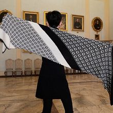 Opposite Views Shawl - My Design. Projekt z dziedziny Craft, Projektowanie mod i  Tkactwo użytkownika Felicia - 06.03.2019