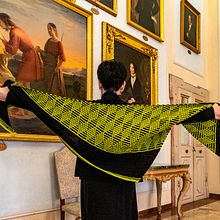 Positive Attitude Shawl - My Design. Projekt z dziedziny Craft, Projektowanie mod i  Tkactwo użytkownika Felicia - 02.01.2019