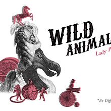WILD ANIMALS Packaging para Vino blanco, orujo y vermú. 3D, Collage, Design, Graphic Design, Photomontage, Traditional illustration, 3D Modeling, Packaging, and Photo Retouching project by Pura Narváez - 10.10.2019