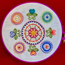 Embroidery Sample - Design by Kat McTee. Un progetto di Ricamo di Felicia - 30.12.2020
