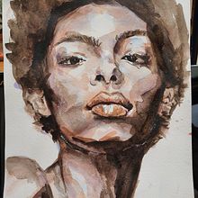 My project in Artistic Portrait with Watercolors course. Watercolor Painting project by boronkat - 03.20.2021