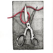 Scissors. Traditional illustration & Ink Illustration project by Valya Papadopoulou - 03.20.2021