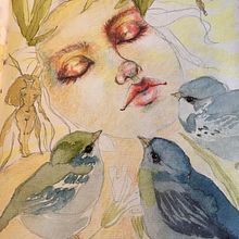 My project in Illustrated Portrait in Watercolor course. Artistic Drawing project by zoulimanbijoux - 05.03.2021