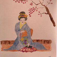 Mi Proyecto del curso: Ilustración en acuarela con influencia japonesa. Watercolor Painting project by Lucía San Vicente - 03.20.2021