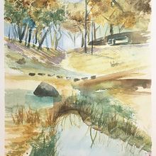 My project in  Natural Landscapes in Watercolor course. Traditional illustration project by Ana Bello - 03.20.2021