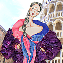 My project in Creative Fashion Illustration Techniques course. Fashion Design, and Design project by Ambra Lolli - 04.06.2021
