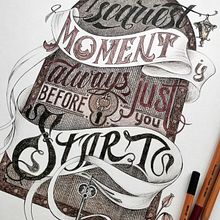 Training project using ribbons and illustrations. Un projet de Écriture, Lettering manuel, Illustration traditionnelle , et Lettering de Marina Bellaja - 21.03.2021