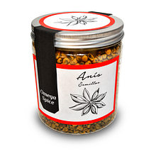 OMEGA SPICE - Labels for spices / Etiquetas para especias. Product Design, Graphic Design, Traditional illustration, Naturalistic Illustration, and Packaging project by Gema Calzadilla - 12.01.2018