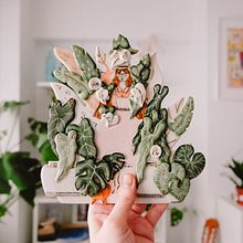 My project in Ceramic Illustration and Modeling Techniques course. Ceramics, and Traditional illustration project by madebymura - 03.22.2021