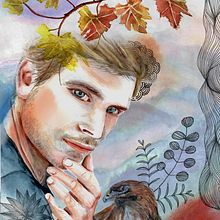 My project in Illustrated Portrait in Watercolor course. Een project van  van sophie_decors - 22.03.2021