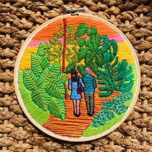 Mi Proyecto del curso: Introducción al bordado botánico. Embroider, and Communication project by Diana Osorio Rojas - 03.22.2021