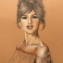 Mi Proyecto del curso: Ilustración con pastel y lápices de colores. Een project van  Beeldende kunst,  Artistieke tekening y  Portrettekening van Diana María Gallardo Medina - 22.03.2021