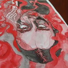 Mi Proyecto del curso: Técnicas de ilustración con acuarela y gouache. Un proyecto de Dibujo de Retrato, Pintura a la acuarela, Bellas Artes, Creatividad, Dibujo, Dibujo a lápiz, Dibujo anatómico, Dibujo artístico e Ilustración tradicional de Luna Bujalesky - 23.03.2021