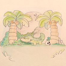 Meu projeto do curso: Técnicas de ilustração com aquarela e guache. Character Design, and Watercolor Painting project by Ana Accioli - 03.25.2021
