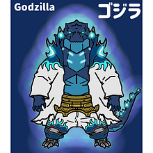 Godzilla, The God Incarnate. Design, Digital Illustration, and Digital Drawing project by Liz Michelle Prim Dávila - 03.22.2021