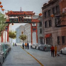 My project in Urban Landscapes in Watercolor course Ein Projekt aus dem Bereich Aquarellmalerei von pugalendhiprasanna - 23.03.2021