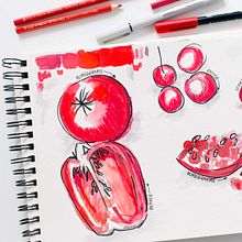 My project in Illustrated Recipes: Making Delicious Art course. Watercolor Painting project by Anna Grabowska-Krupa - 03.23.2021