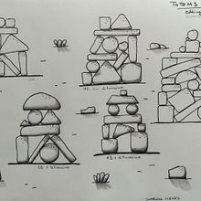 Tótems y sombras libres. Un proyecto de Dibujo a lápiz de chuss_pintos - 23.03.2021