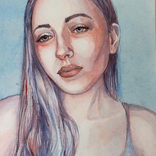 Mi Proyecto del curso: Retrato artístico en acuarela. Un progetto di Pittura ad acquerello di jqnelizalde - 23.03.2021