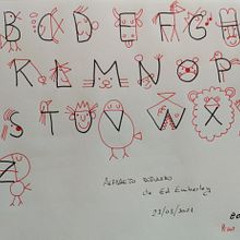 Alfabeto dibujado, de Ed Emberley. Un proyecto de Dibujo de chuss_pintos - 23.03.2021