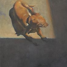Skye getting warmed up in the sun . Un projet de Peinture à l'huile de Remi Cárdenas - 23.03.2021