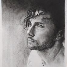 Mi proyecto final: Retrato al carboncillo. Un proyecto de Dibujo de Retrato de Faby San - 23.03.2021