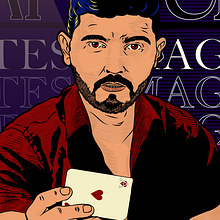 Mago Presents: Mauro Marques - The greatest Magician. Un projet de Illustration numérique, Illustration traditionnelle et Illustration vectorielle de Paulo Macedo - 23.03.2021