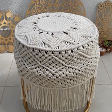 Banquinho curso macrame circular . Macramé project by shirley_lima1 - 03.24.2021
