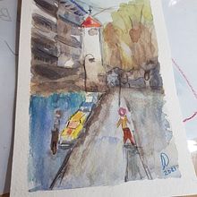 Mi Proyecto del curso: Paisajes urbanos en acuarela. Watercolor Painting, Fine Arts, and Architectural Illustration project by Analia Torres - 03.24.2021